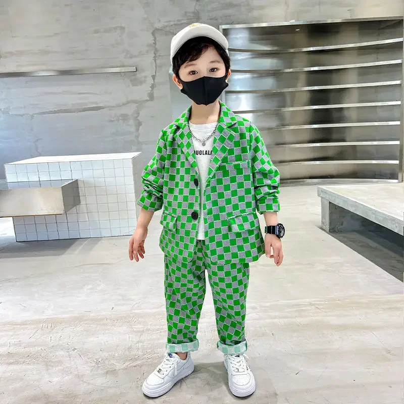 Classic Formal Boys Gentleman Wedding Suit Children Outerwear Clothing School Uniform Boy Outfit Suits For 4 5 6 7 9 10 12 Year