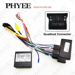 Quadlock Wiring Harness CAN BUS Decoder 16 Pin Plug Connector Cable Adapter for Peugeot 408 4008 307 308 3008 2008 Citroen C4 C5