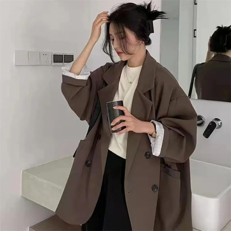 Small Blazer For Women in Spring Autumn 2023 New Fashion, Korean Style, relaxedTemperament College Style Suit Women Fashionable