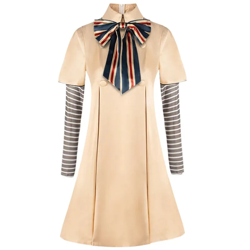 M3gan Kostum كوسبلاي غاون ميغان غاون فيلم الرعب سترة Ai دمية روبوت فستان الهالوين مجموعة كاملة للفتيات والكبار