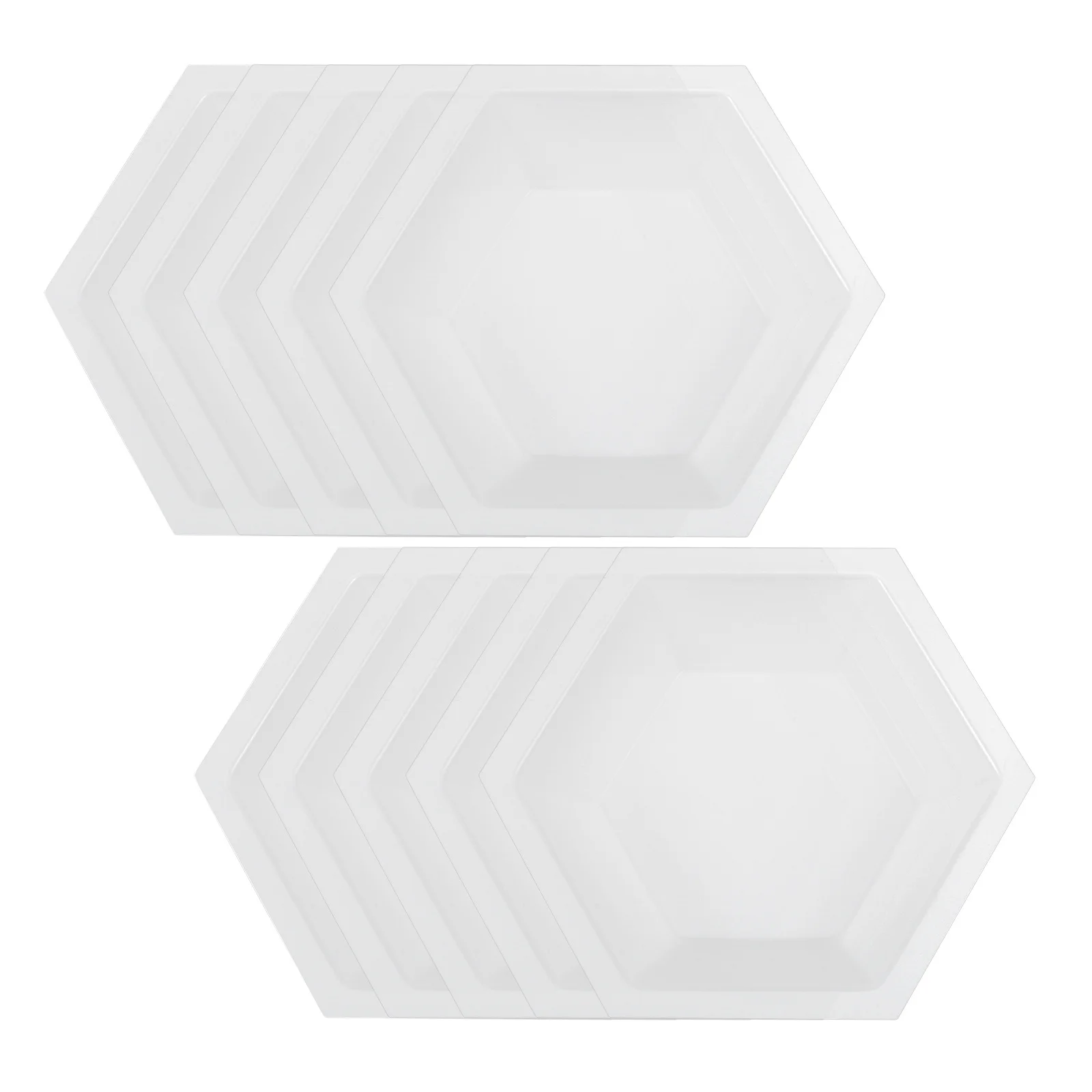 

10Pcs Weighing Boats Durable Lightweight Flat Bottom for Lab Sample Storage Food Processing Weighing Trays Weigh Boats
