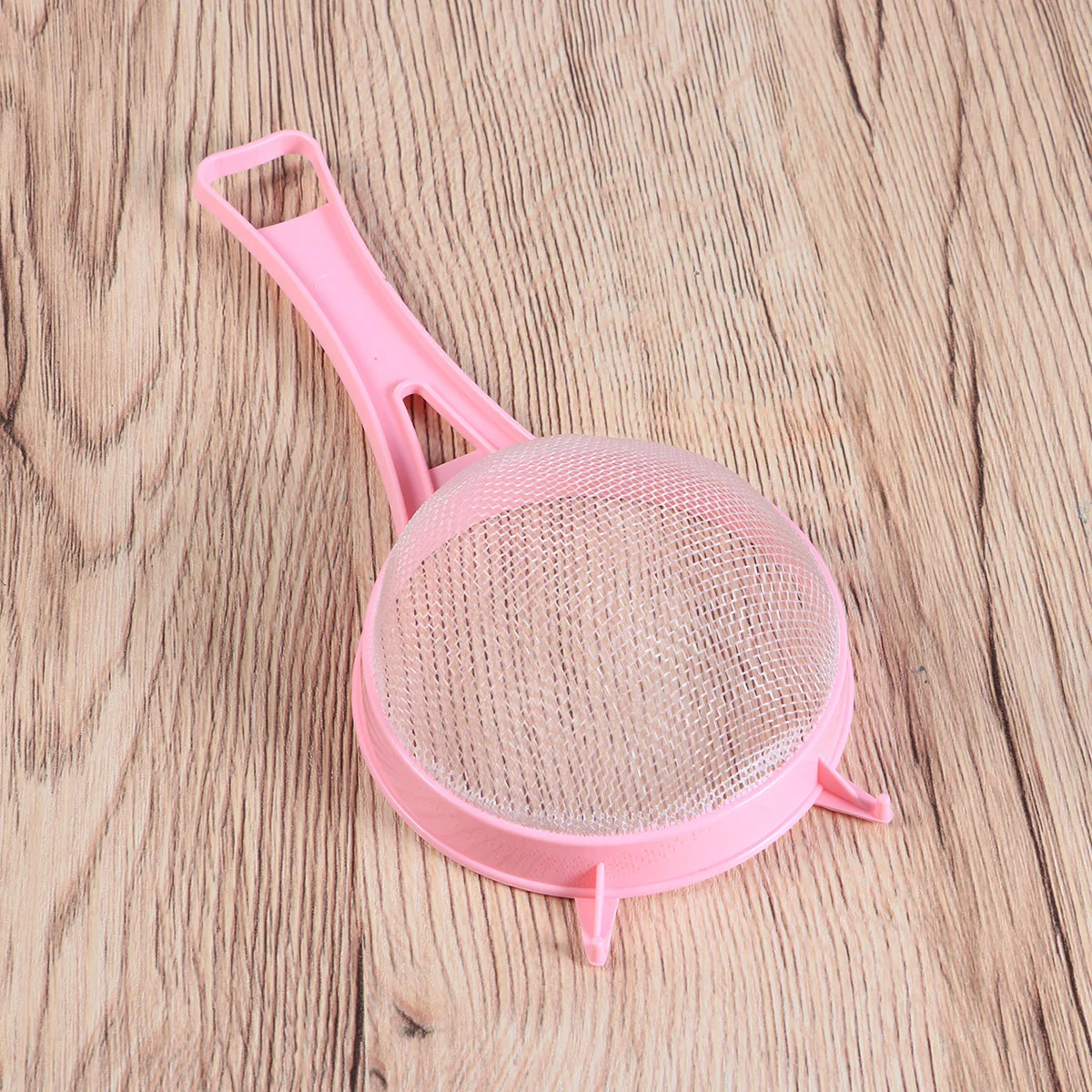

4 pcs Plastic Mesh Food Strainer Set Long Handle Double Grip Dishwasher Safe For Flour Sugar Tea Soup Sifting Colander Sieve Kit