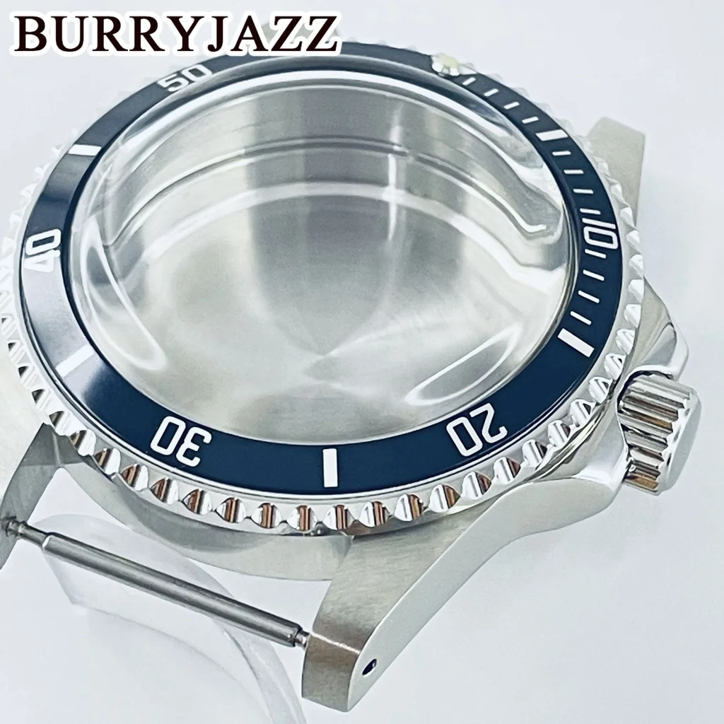 BURRYJAZZ 39.5 مللي متر NH34 NH35 NH36 NH38 NH39 NH70 NH72 ساعة حافظة الفولاذ المقاوم للصدأ ريترو خمر قبة زجاج الأكريليك
