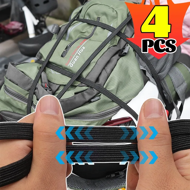 

Heavy Duty Bungee Cord 92cm Motorcycle Elastic Luggage Rope Aluminum Hooks Adjustable Helmet Cargo Net Bike Tie Down Straps Band