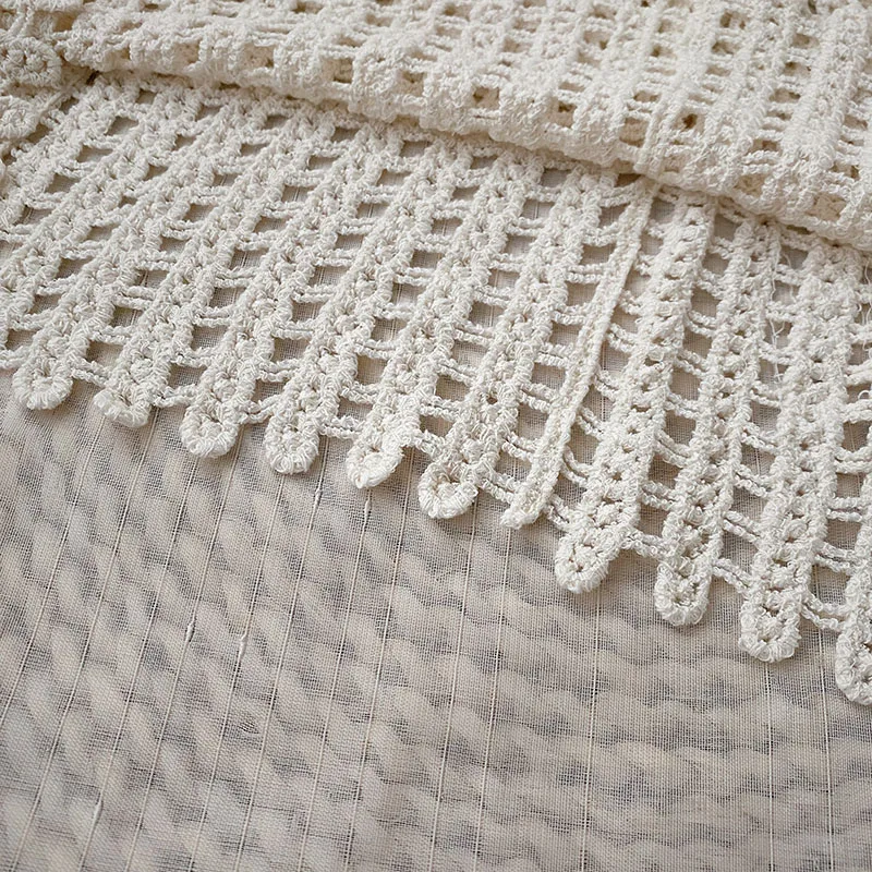 Boring Honey Round Collar Women's Clothes For Summer Hollow Out Long Sleeves Women's T-Shirt Be All-Match Solid Colors Tops