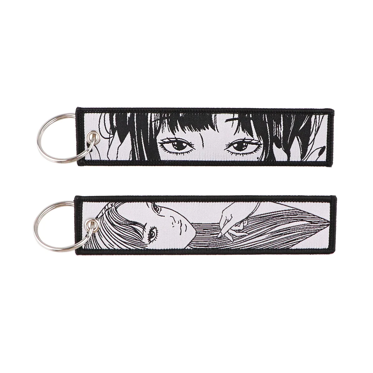 Anime bestickter Schlüssel JET Tag Schlüsselanhänger Cartoon Schlüsselanhänger Auto Motorräder Schlüssel Schlüsselanhänger Halter Schmuck Geschenke Anhänger Zubehör