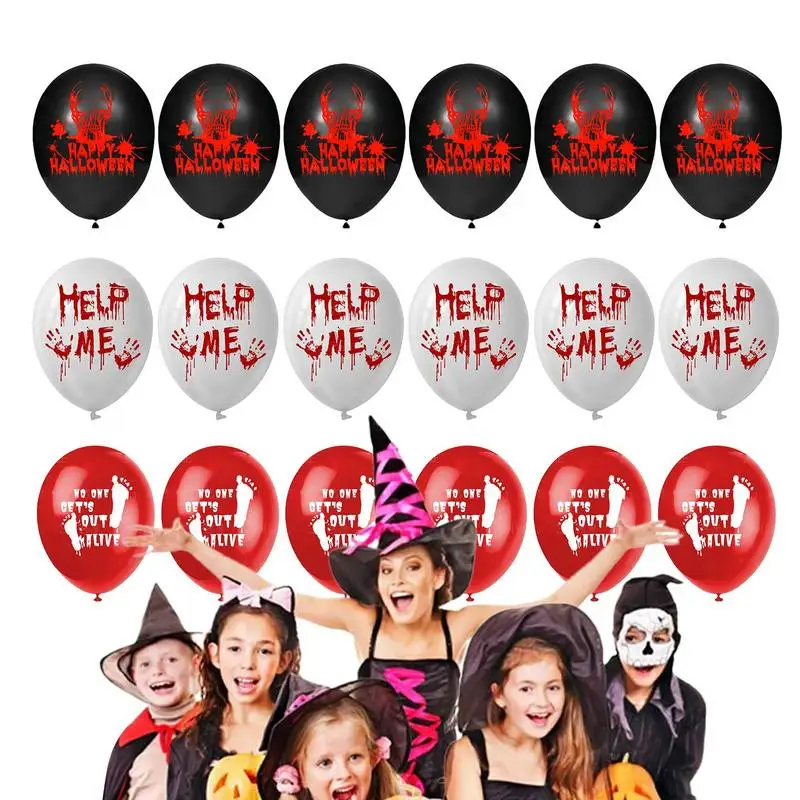 

Halloween Bloody Balloons 18PCS Horror Movie Balloons Scary Decoration Balloons Halloween Horror Balloons Horror Themed Birthday
