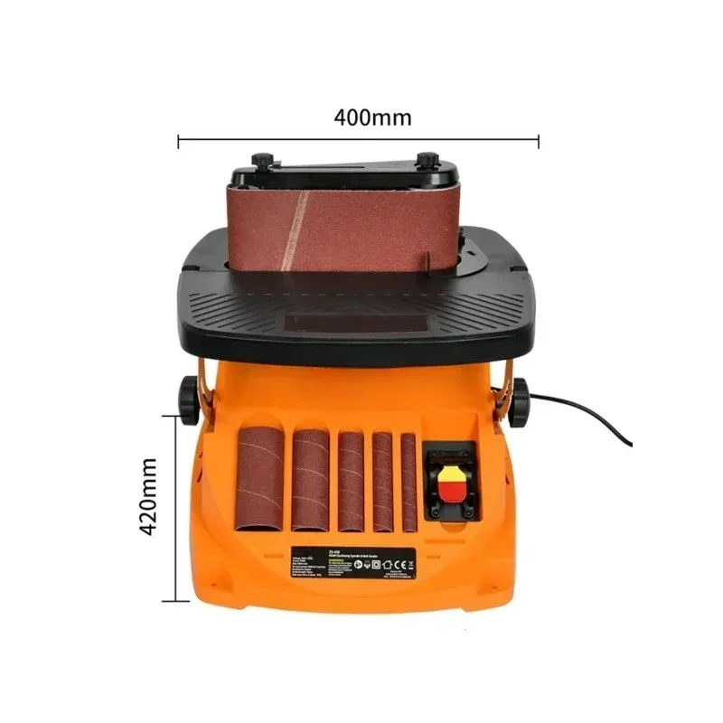 Professional grade desktop electric belt sander 14 inches, sand column machine shaft sand machine, sand grinding