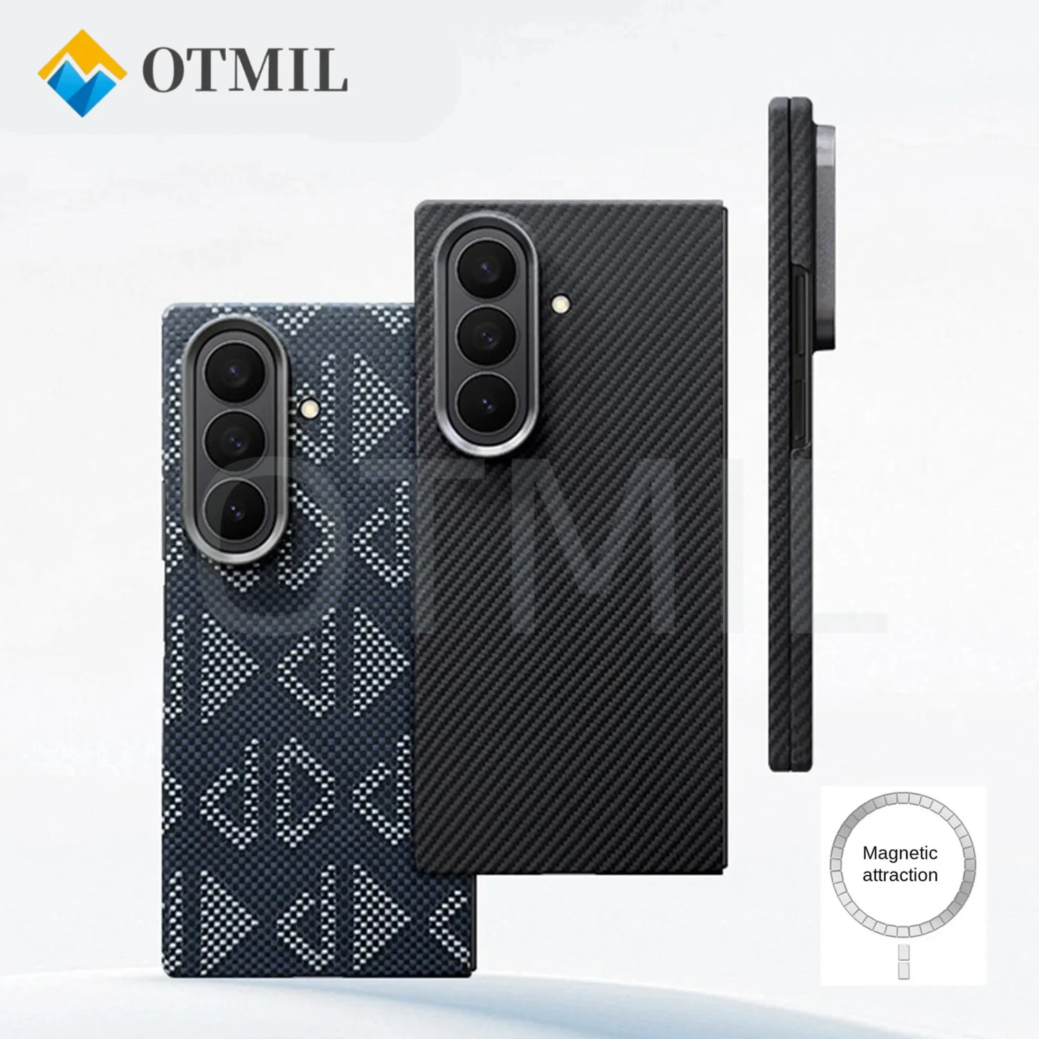 

Real Aramid Carbon Fiber Magsafe Case for Samsung Galaxy Z Fold7 Fold 7 Honeycomb Camouflage Armor Cover Magnetic Ring Holder