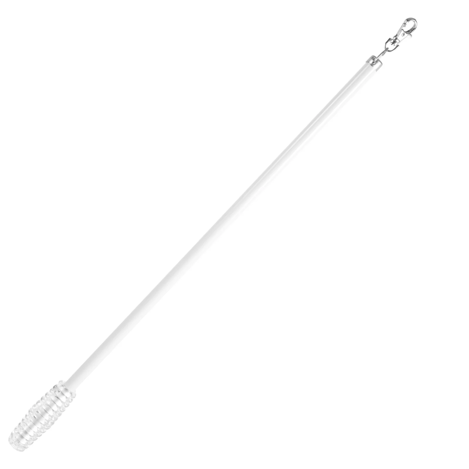 Curtain Rods for Windows Pole 21 Inch Drapery Pull Stick Wand Manual Tie 555X28CM Curtains White