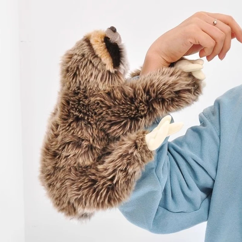 

35cm Simulated Sloth Plush Toy Doll Zoo Cute Pillow Doll Three Toed Sloth Male and Female Children's Brithday Gift