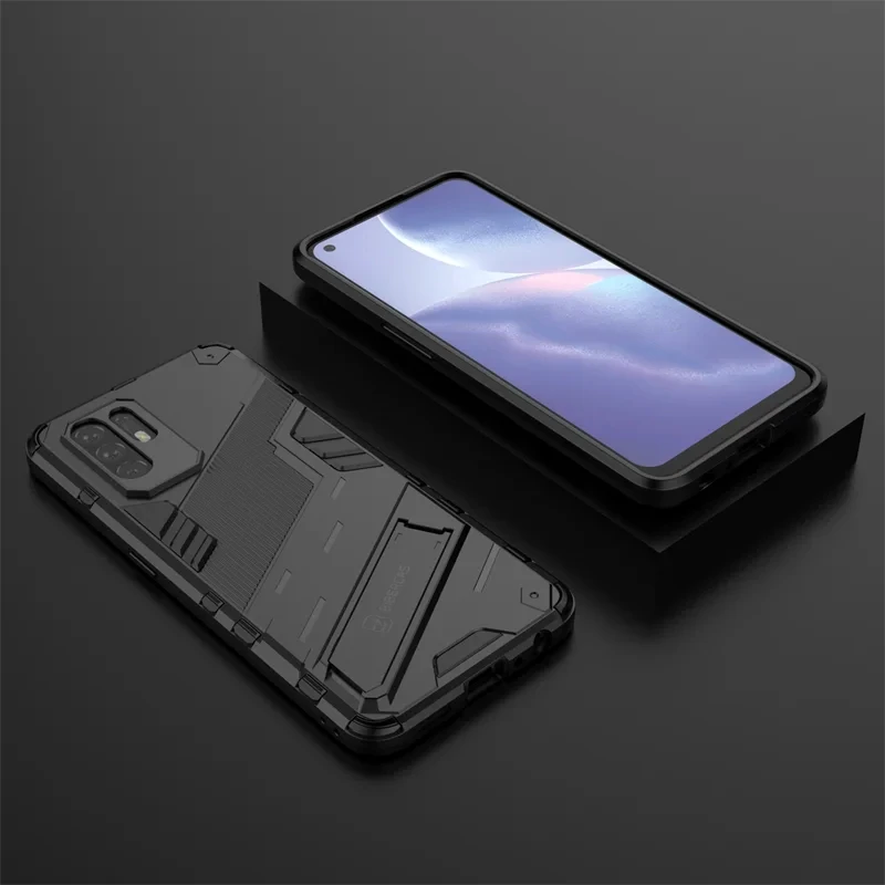 For OPPO A94 A95 5G Armor Shockproof Phone Case Back Cover Magnetic Kickstand Anti-Fall Protect Coque Cases