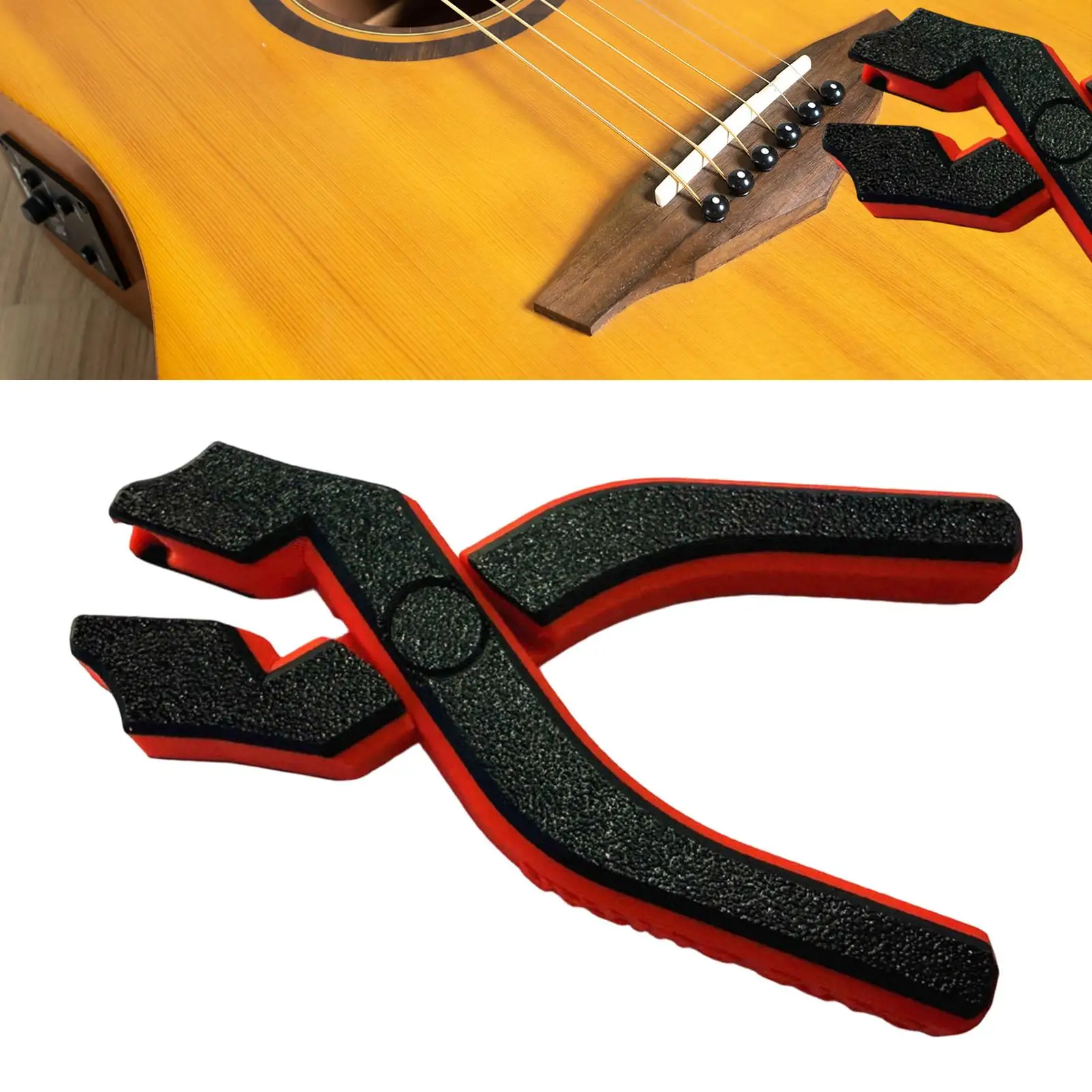Acoustic Guitar Bridge Pin Remover Soft Rubber Nail Extractor Portable Guitar Tools for String Change
