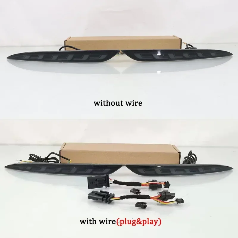 

Автомобильный светодиодный задний отражатель для Tesla Model 3 2016-2022 Функции 3-в-1 Индикатор последовательности сигнала Задний фонарь Бампер Стоп-сигналы