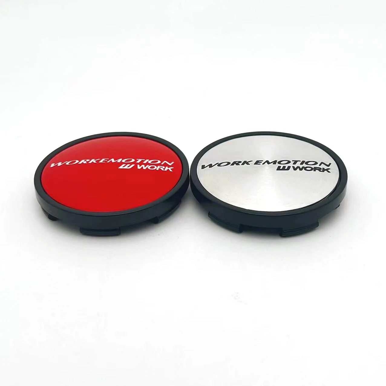 4PCS/Lot 63MM 3Colors Car Wheel Center Cap Emblem Sticker For Work Emotion Racing Wheel Cover Protector Hub Cap Sticker