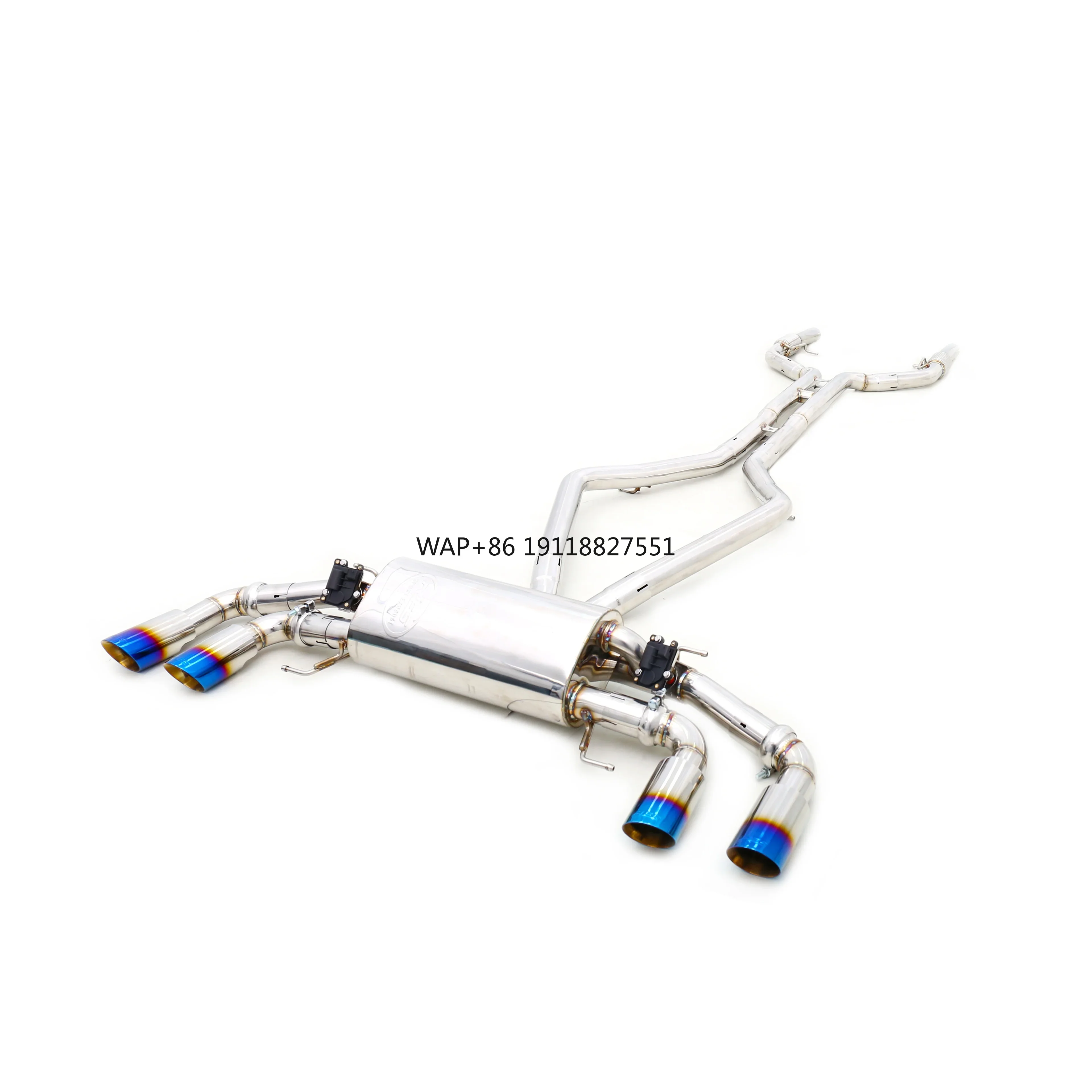 

Custom 304 Stainless Steel/Titanium Valved Exhaust System Designed for 2.9T F154CD 1.5mm Exhaust Pipes