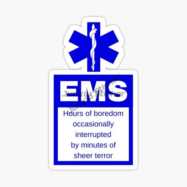 Funny Car Stickers Star of Life Sticker EMT Medical Emergency Sticker Styling Waterproof Sunscreen Decal Vinyl Decal