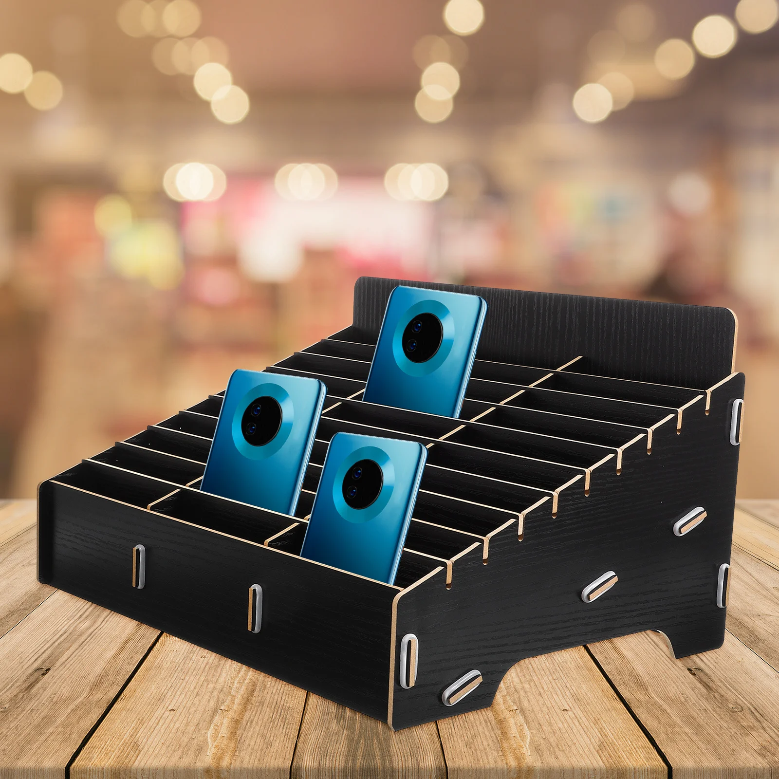 organizzatore-per-telefoni-in-legno-con-30-scomparti-contenitore-da-scrivania-per-sale-riunioni-e-studio-porta-cellulare-multi-scomparto