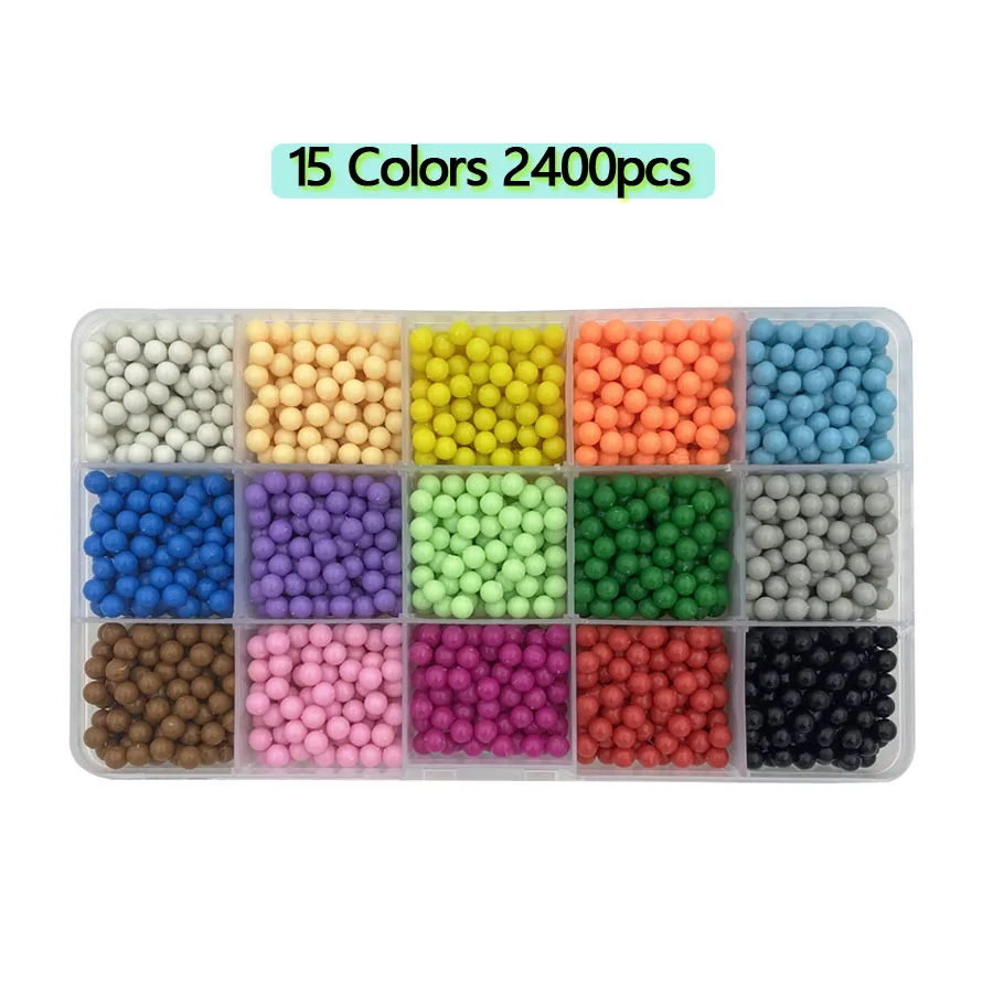 5mm DIY water spray beads Refill Beads puzzle Crystal set ball games Aqumosaic magic toys for children manualidades