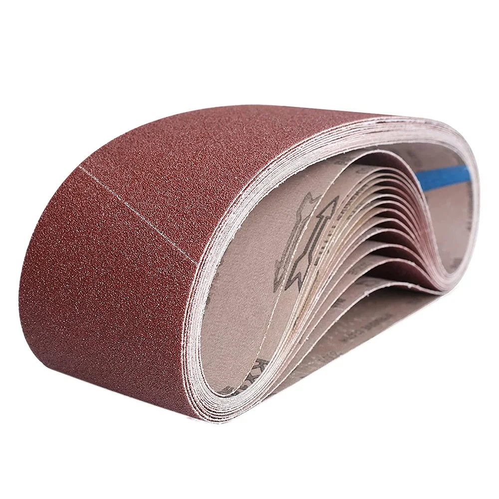 4X36 Inch Annular Sanding Belts 14 Pack Belt Sander Paper 40/60/80/120/180/240/400 Grits Assortment Sanding Belt