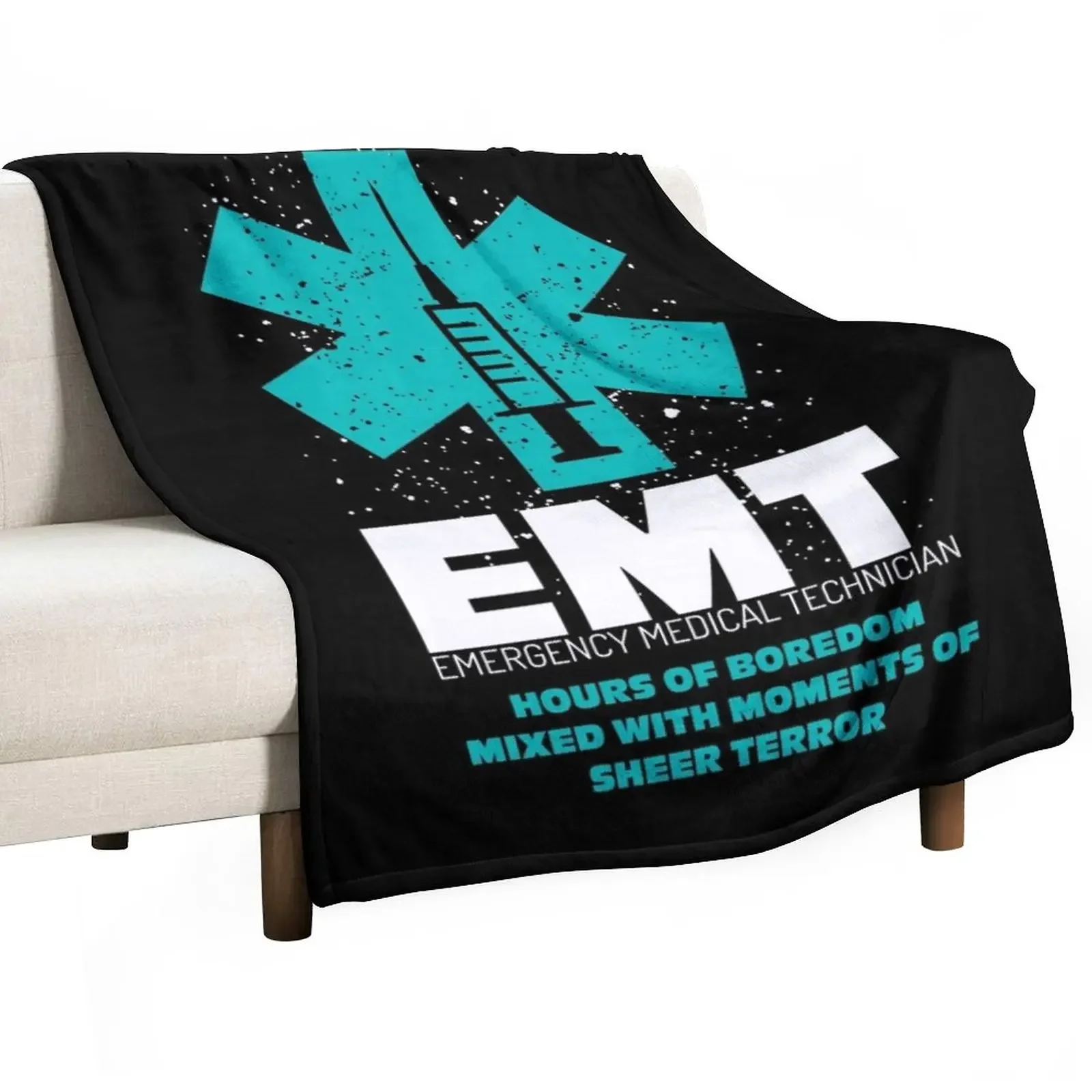 Emergency Medical Technician EMT First Responder Shirt Throw Blanket Soft Beds Loose Blankets