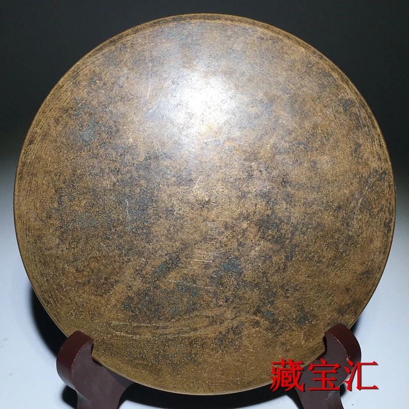 Pure copper, green rust, coated with paste, relief sculpture, Kowloon bronze mirror, rare decoration for old bronze mirrors