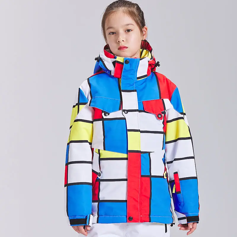 Children Adult Ski Suit Professional Waterproof Windproof Coat Outdoor Snowboarding Skiing Jacket Pants