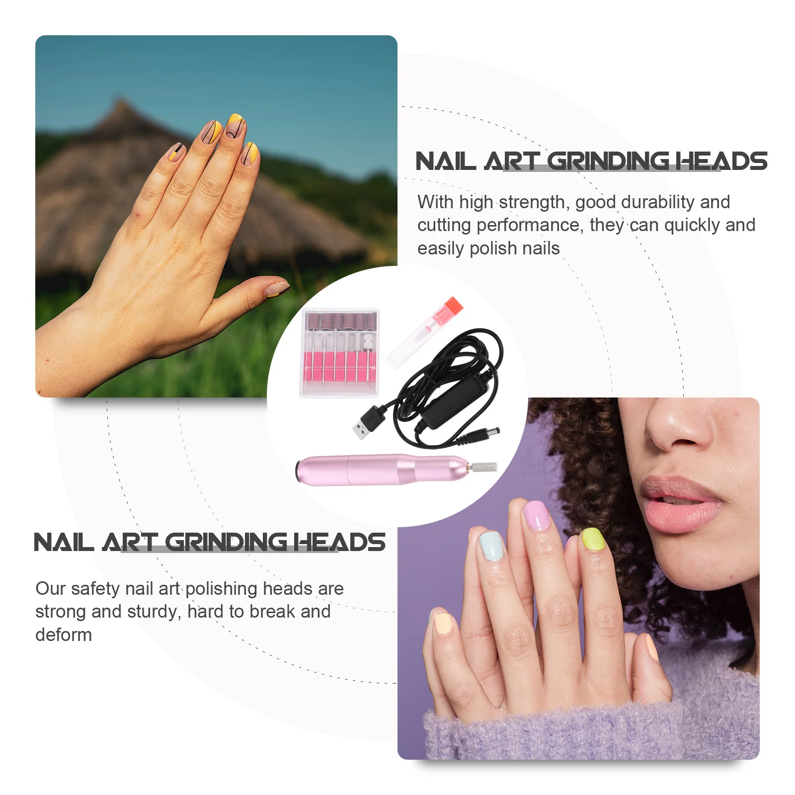 1 conjunto de máquina de broca elétrica sem fio polidor moagem para manicure pedicure arte salão kit ferramenta profissional ferramentas manicure