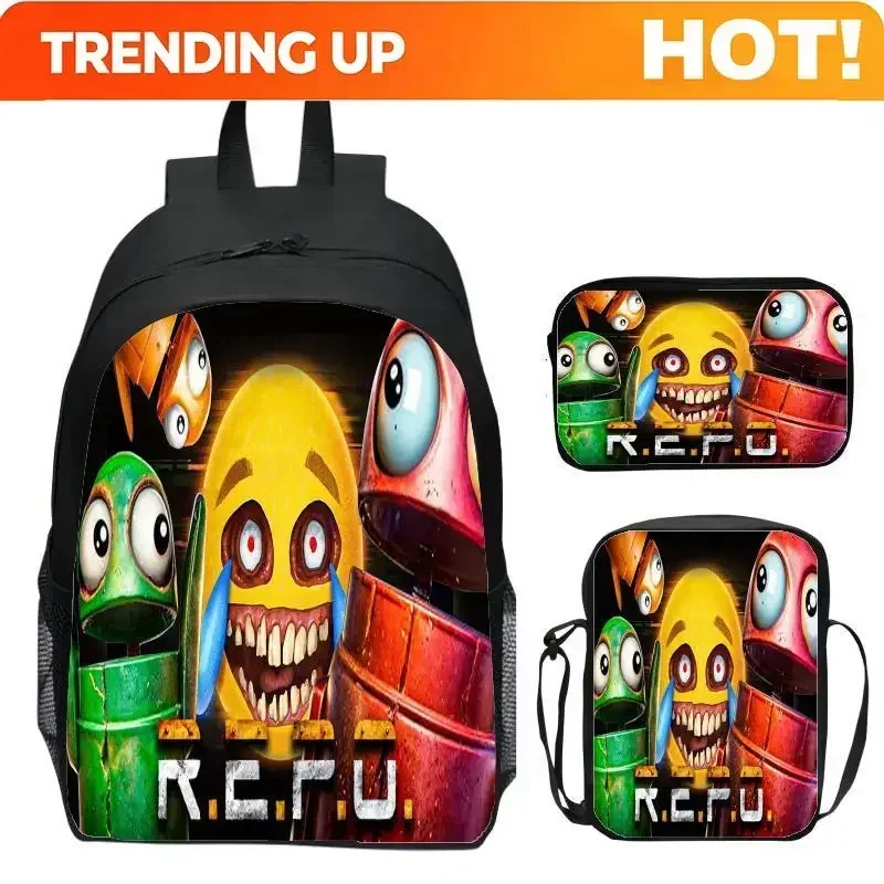 Custom Bag Game Repo Recycling Action 16 Inch Three Piece Set Children's Backpack Elementary School Backpack Toddler Backpack