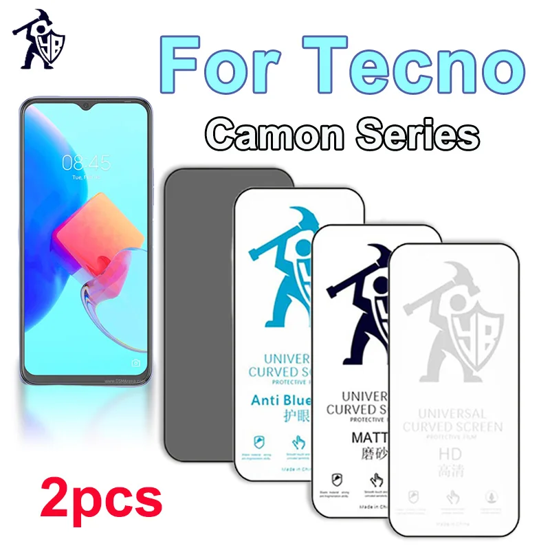 HD Screen Protector For Tecno Pova Neo 2 3 4 5G Front Back Hydrogel Film Full Cover Matte Protective Film Not Tempered Glass