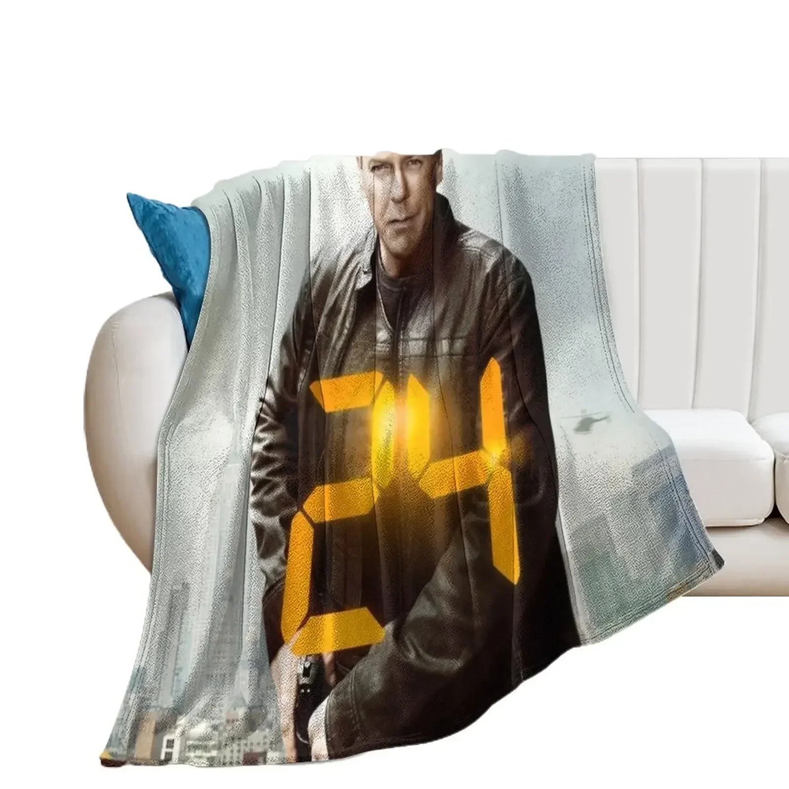 Jack Bauer 24 Throw Blanket Extra Large Throw Travel Personalized Gift Blankets