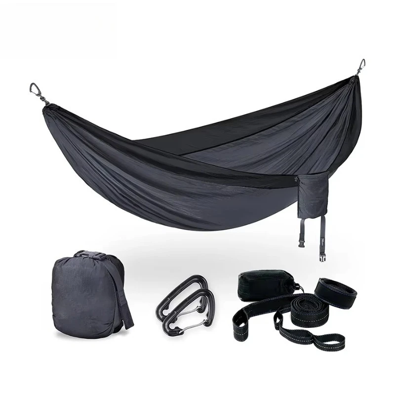 

Lightweight hammock with straps for camping, hiking, backpacking and beaches