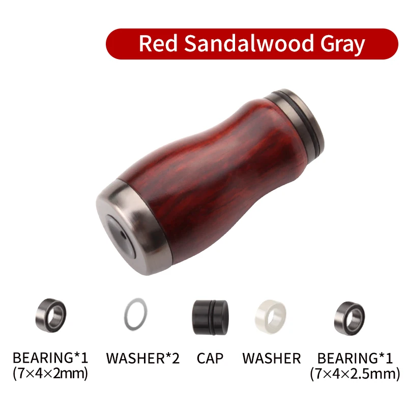 Kawa Angeln Griff Knopf Rotes Sandelholz Material Für S/D Spinning Und Wasser-tropfen Angelrolle Griff Zubehör für Knopf DIY