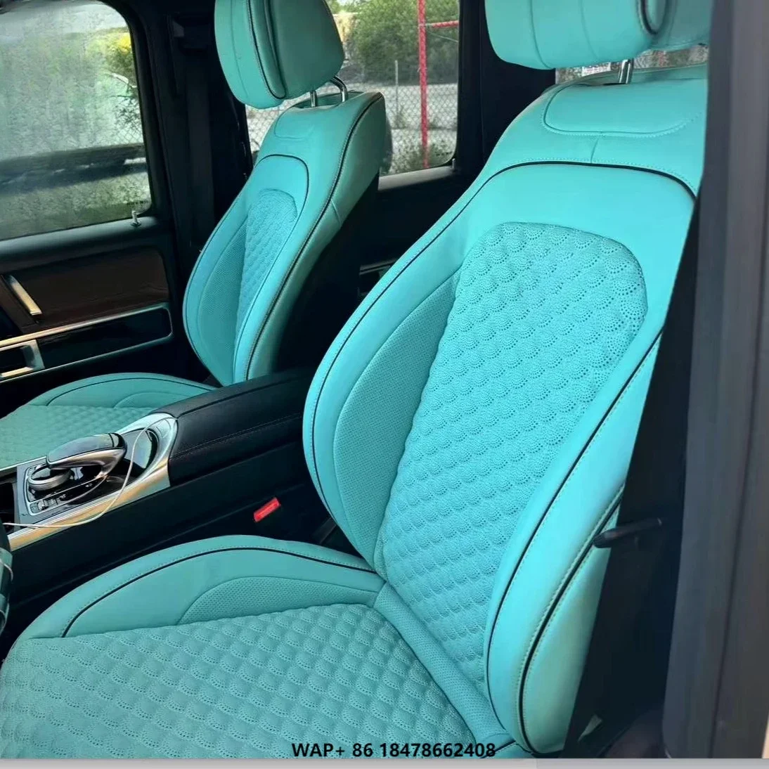 Factory New Design Luxury Original Car Seat Cover Diamond Stitching Custom Fit Leather Car Seat Covers for Benz G63