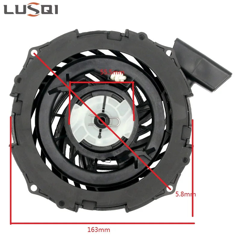 LUSQI Recoil Starter 500E Lawn Mower Machine Assembly For Briggs Stratton 450E/550E/575EX  Grass Trimmer Generator