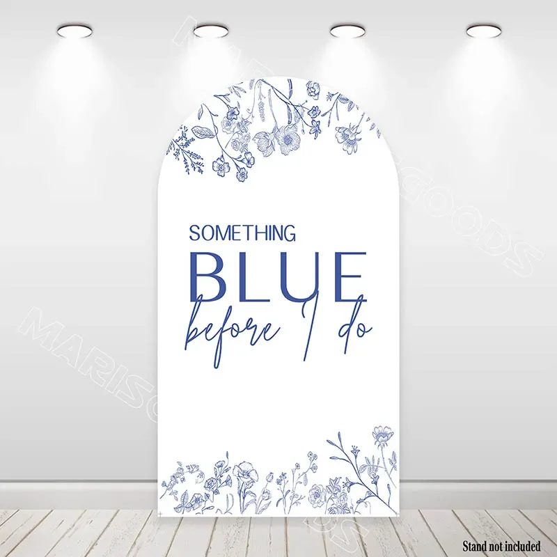 Mehofond ที่กำหนดเองสิ่งที่เป็นสีฟ้าก่อนฉันทำเจ้าสาวผ้าคลุมวันเกิดงานแต่งงานรูปภาพฉากหลังตกแต่งพื้นหลังโค้ง