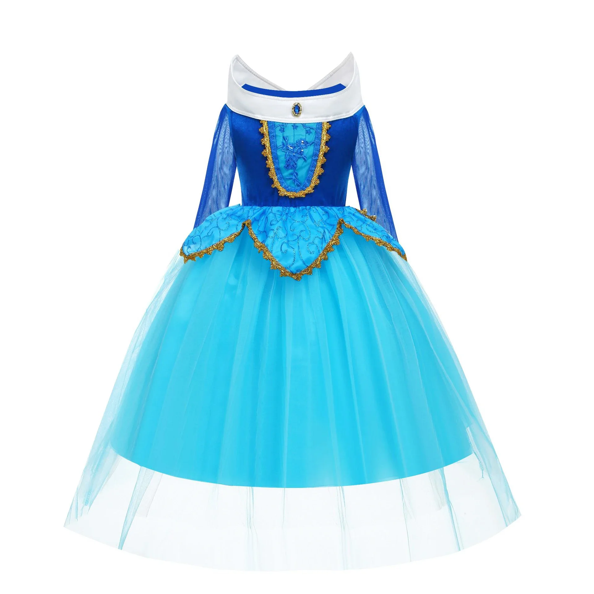 open lace back dress Mermaid Princess Dress for Girls: Toddler & Baby Birthday – HandyyBaby main image 1