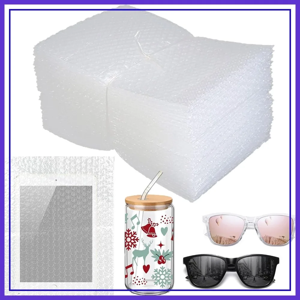 

50 Pcs Bubble Pouches 8x10 Inch for Shipping, Double Wall Cushioning Bags, Protective Wrap for Fragile Items