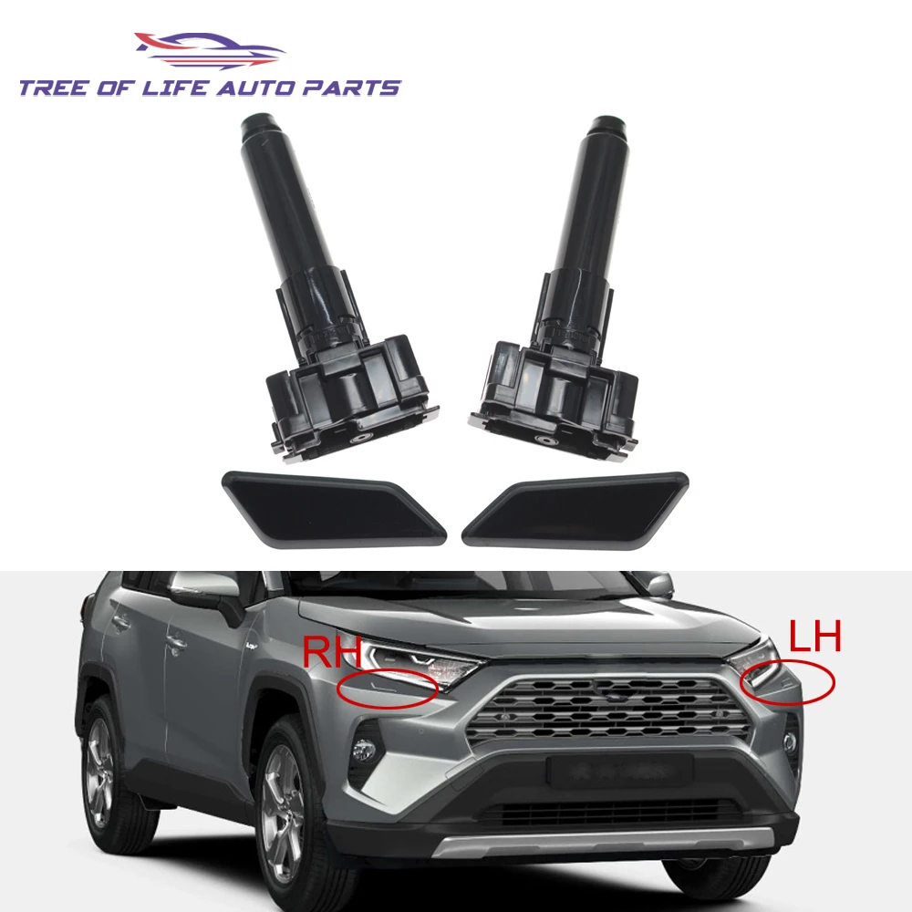 8520842070 8520742070 Front Stoßstange Scheinwerfer Waschanlage Spray Düse Jet Abdeckung Für Toyota RAV4 XA50 2019-2024 8535342010 85354-42010