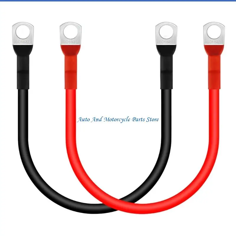 P9FD High Performances 5AWG Battery Jumper Cable 30cm Power Inverter Wire For Solar Power Boats And Automobiles