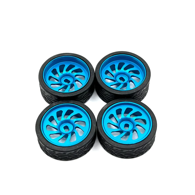 Metal Upgrade, Two Wide And Two Narrow, 26.5mm Outer Diameter, Racing Wheel, For WLtoys KYOSHO Mosquito Car 1/28 RC Car Parts