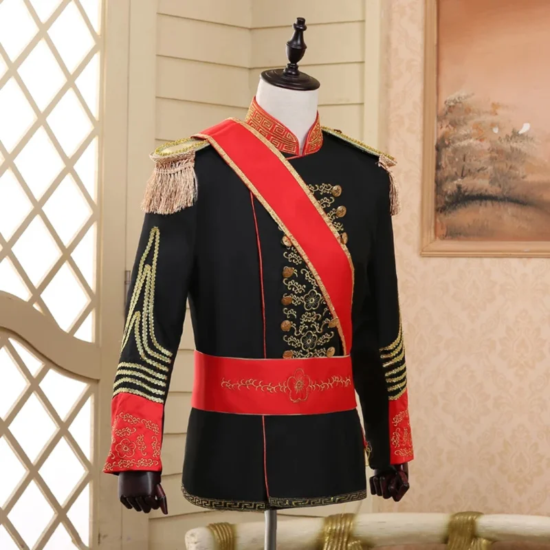 Medieval Halloween British Royal Guard Costume Queen's Guard Uniform Prince William Royal Guards Soldiers European Prince Suit