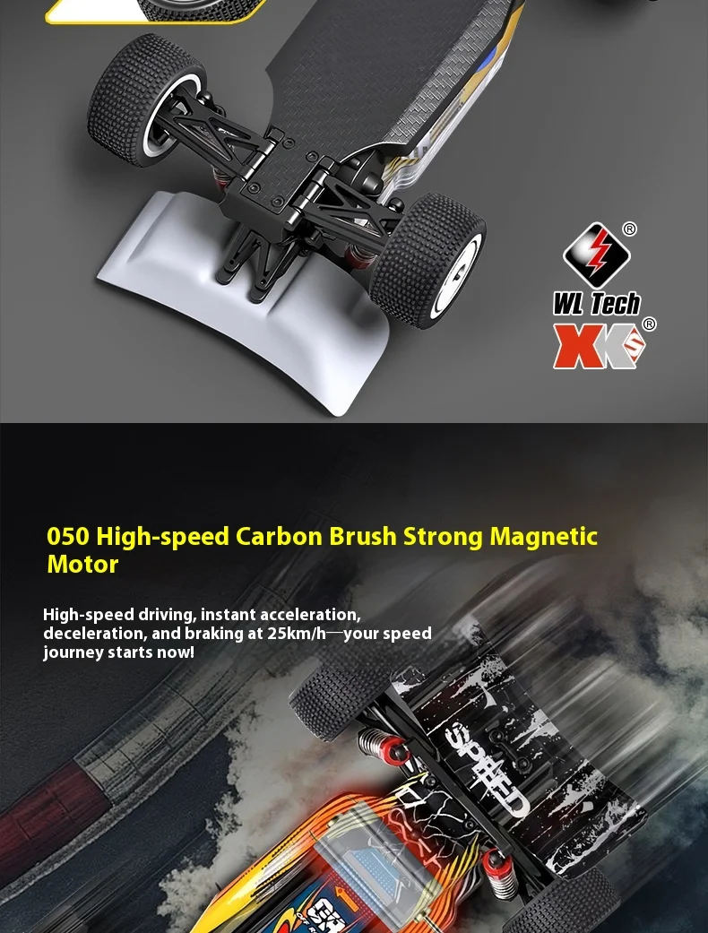 Carro elétrico RC Bajia: veículo de corrida em miniatura com tração nas duas rodas, modelo de brinquedo de controle remoto, automóvel colecionável