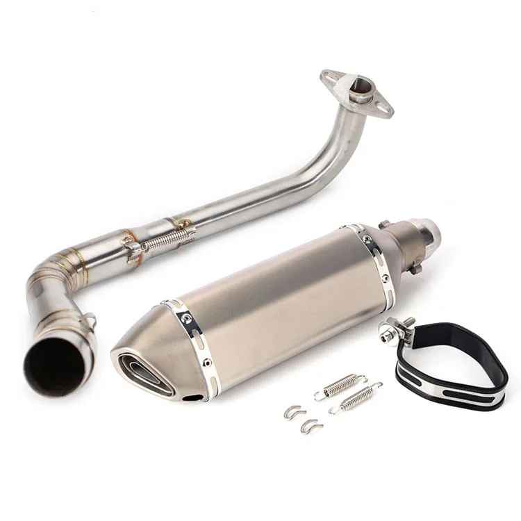 FOR NMAX Front Exhaust Small Hexagonal Modified Muffler For Motorcycle Body Systems