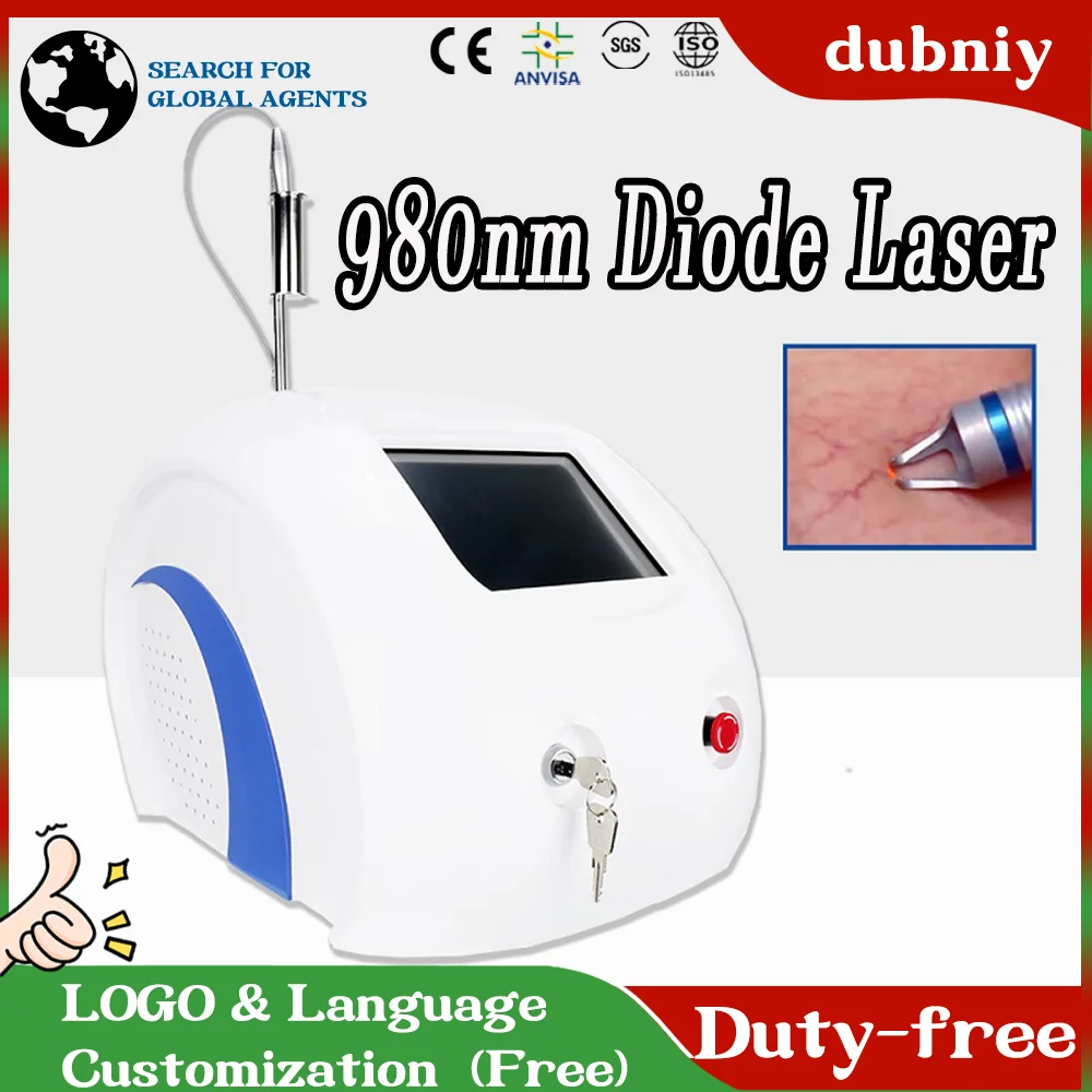 2024 Safe 30W Cenmade 980nm Diode Laser Vascular Removal Spider Vein Removal Nail Fungus Treatment Varicose Veins Physiotherapy