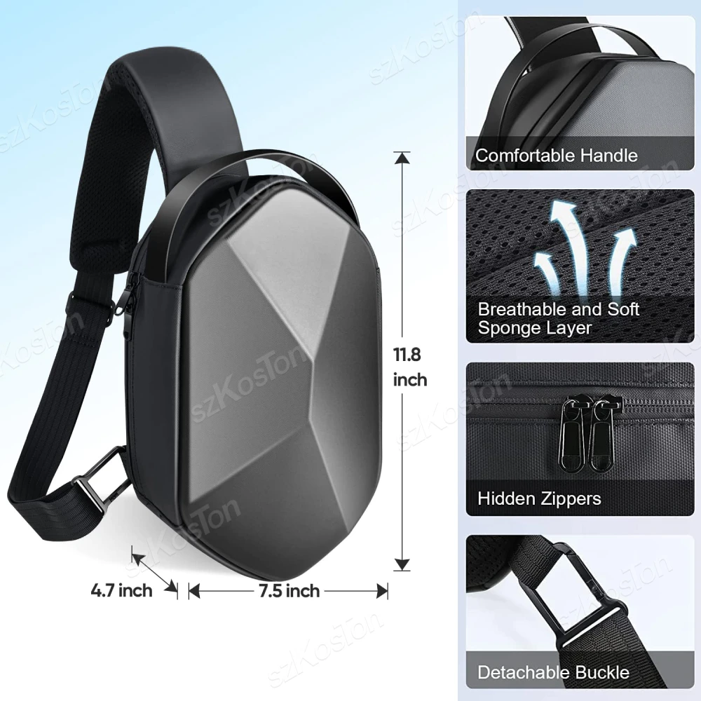 Custodia da trasporto per Meta Quest 3S Elite Strap Borsa da viaggio rigida Zaino a tracolla per accessori Quest 2/3 Vision Pro