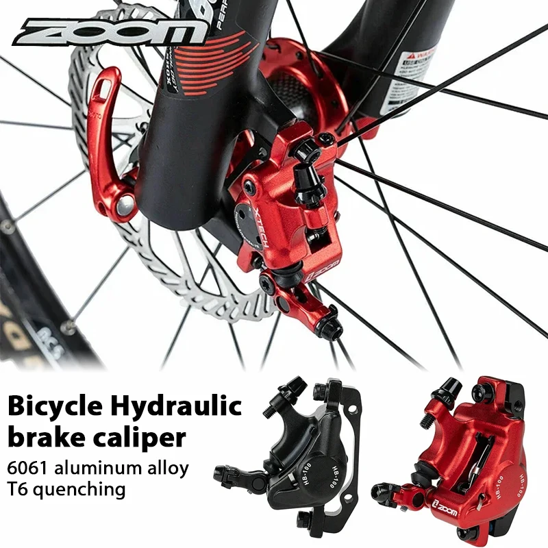 

ZOOM MTB Bicycle Disc Brake Front/Rear/Set Hydraulic Brake Caliper Aluminum Alloy Mountain Bike Mechanical Caliper Bicycle Parts
