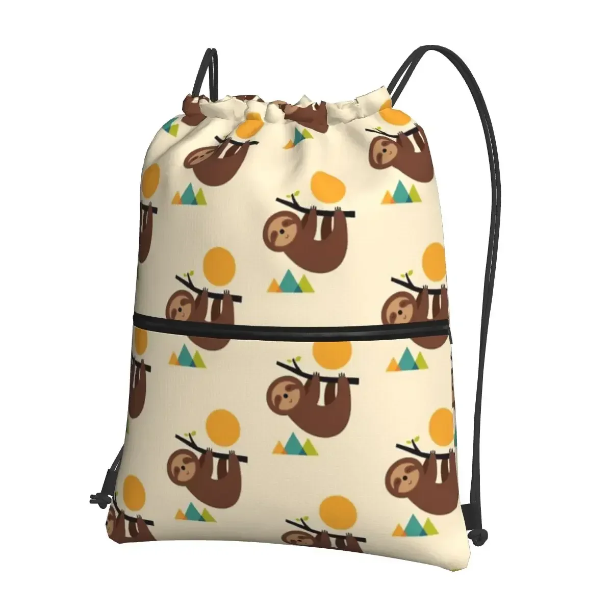 

Paragliding Flying Sloth Skydiving Paraglider Portable Backpacks Drawstring Bag Casual Storage Bags For Travel Sport Man Woman