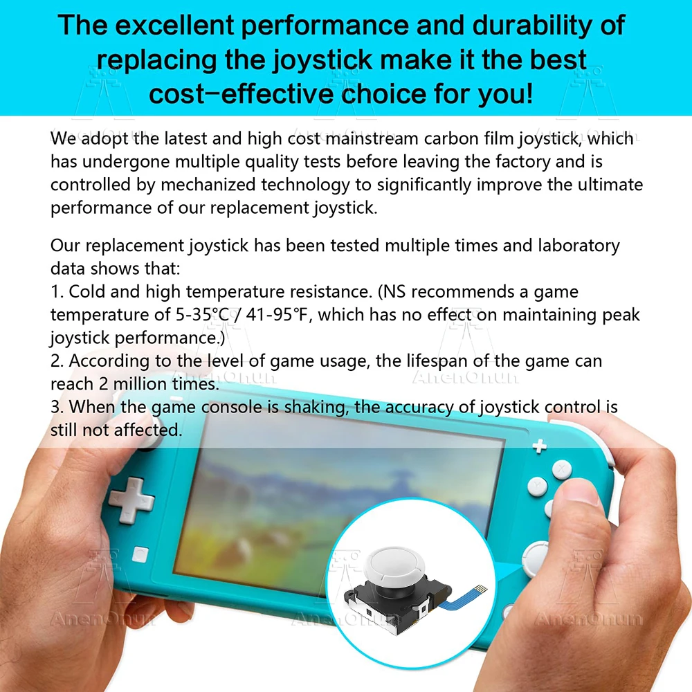 Najnowszy joystick ALPS do Switch/Switch Lite/Switch OLED, części zamienne, naprawa problemu driftu, trwały analog stick 3D, akcesoria naprawcze
