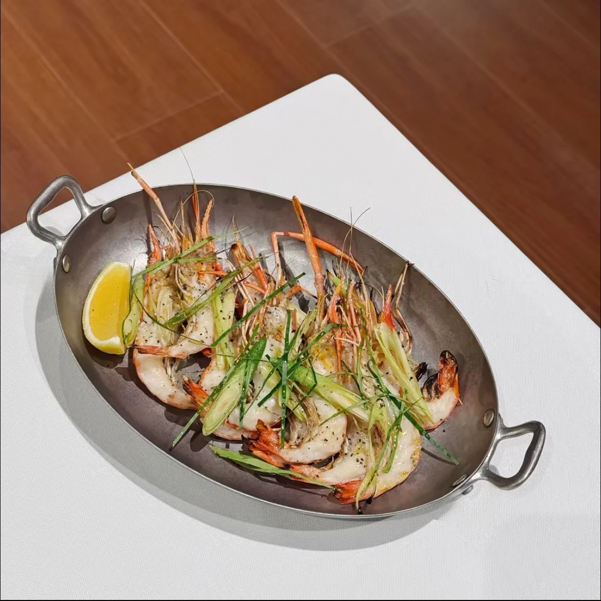 

Ele Gold Double Ear Oval Stainl Steel Lobster Battleip Steak Plate Fi aped Vintage Western Restaurant Diningware